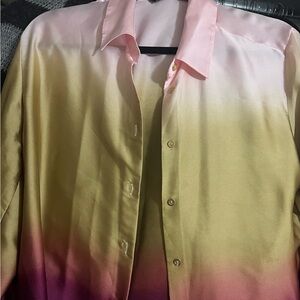 Zara tie dye print shirt. Never worn. Size M.